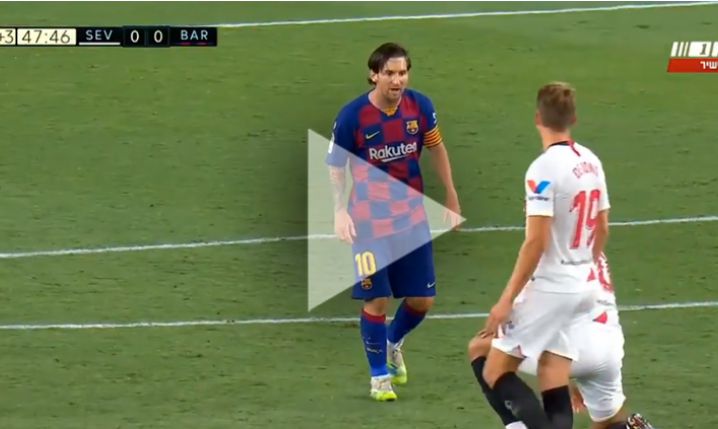 Leo Messi ODPYCHA RYWALA! [VIDEO]